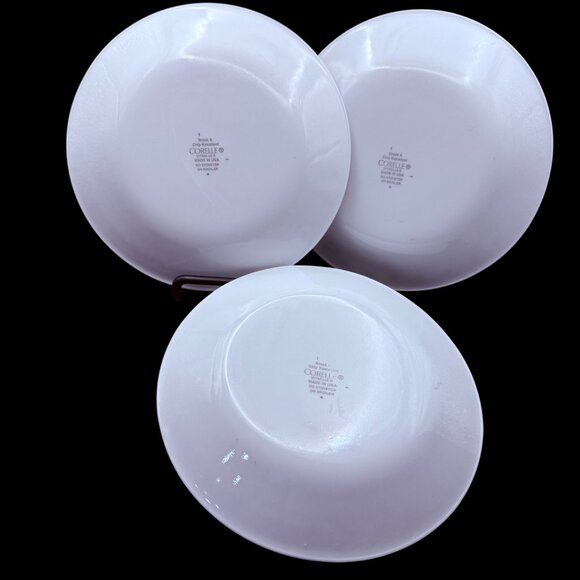 Set Of 3 Corelle “City Block” Black White Pattern 6.75" Salad Dessert Plates - Picture 2 of 4